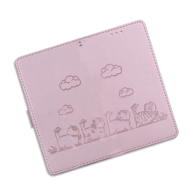 Läderskal Fodral Xiaomi 15 Ultra Rfid-blockerande Och Kattungemönster