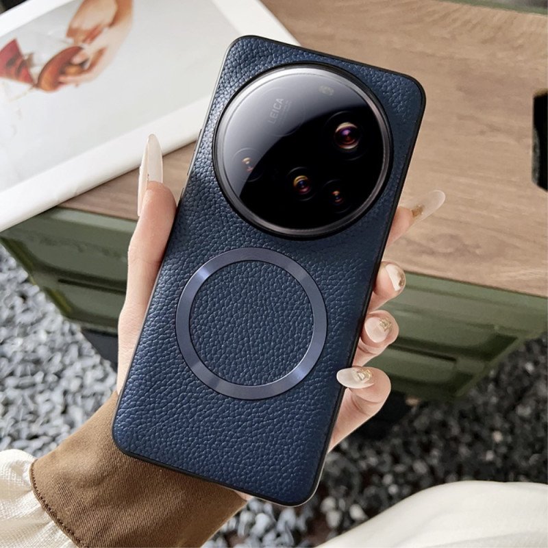 Skal För Xiaomi 15 Ultra Kompatibel Med Magsafe-lychee-lädereffekt