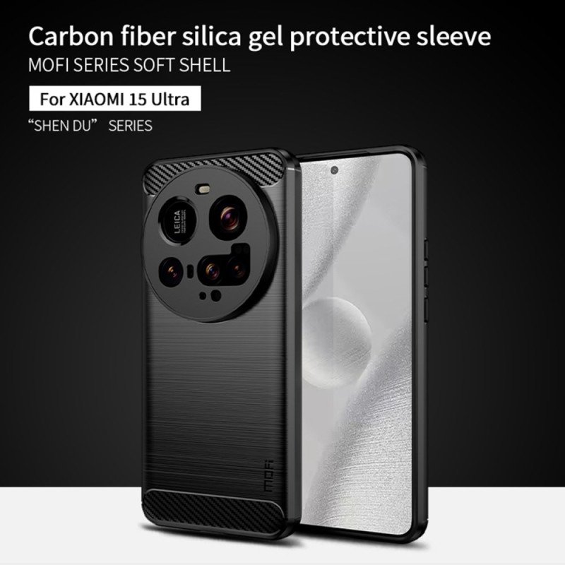 Skal Xiaomi 15 Ultra Borstad Kolfiber