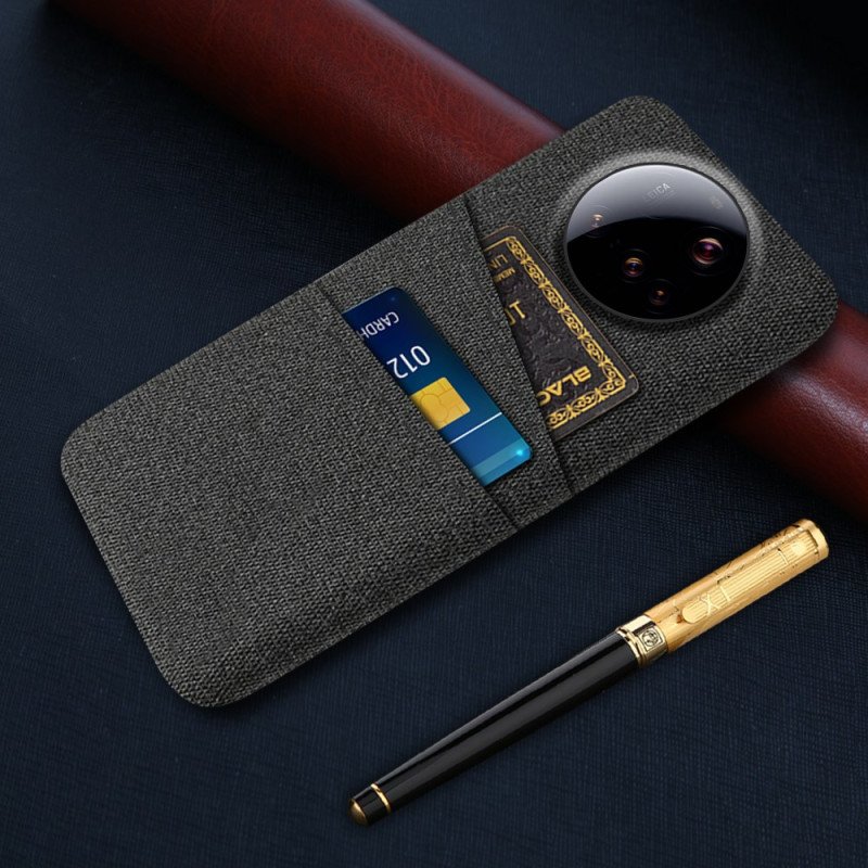 Skal Xiaomi 15 Ultra Dubbel Korthållare I Tyg