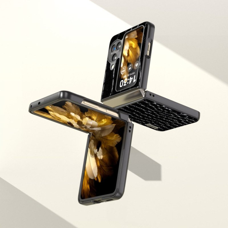 Skal Oppo Find N3 Flip Krokodilstruktur