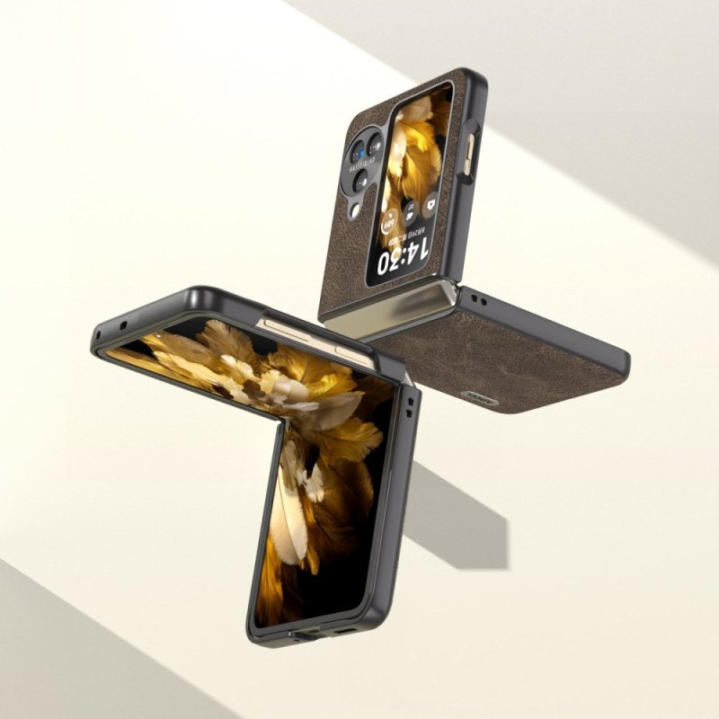 Skal Oppo Find N3 Flip Lädereffekt Vintage Abeel