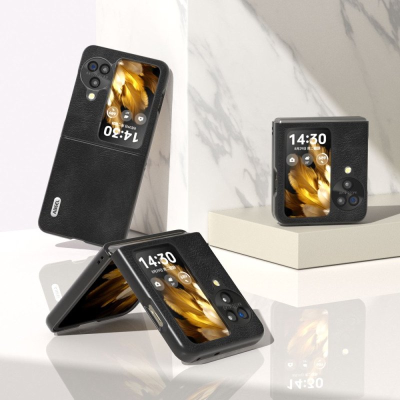 Skal Oppo Find N3 Flip Telefonfodral Abeel Läderstil