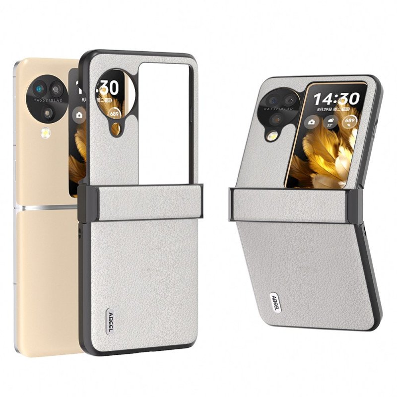 Skal Oppo Find N3 Flip Telefonfodral Texturerat Läder Abeel