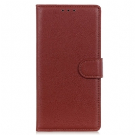 Fodral Samsung Galaxy A03 Traditionellt Litchiläder