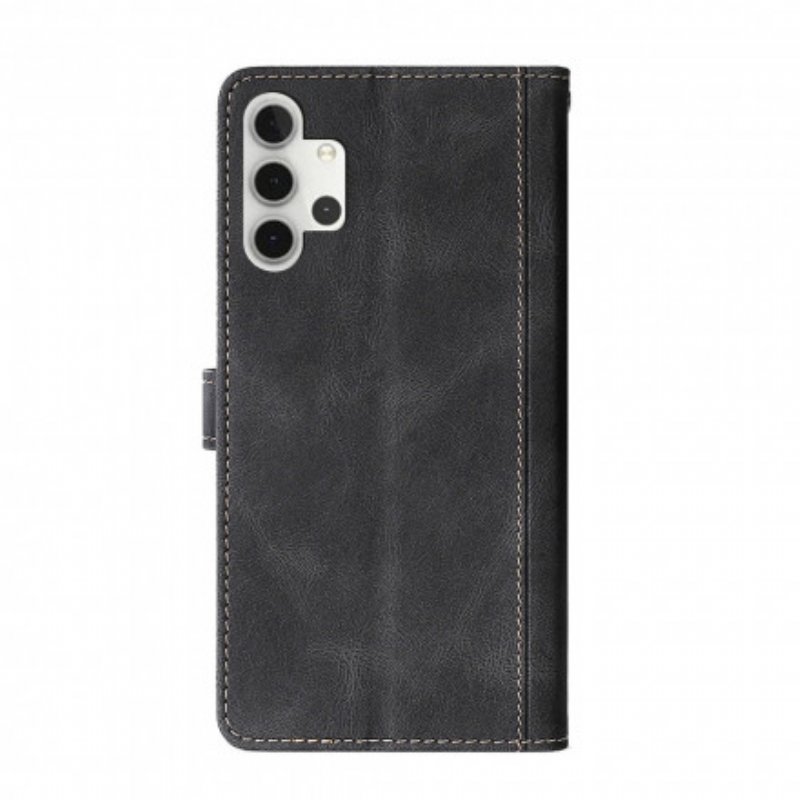 Fodral Samsung Galaxy A32 Faux Läder Bicolor Snygg