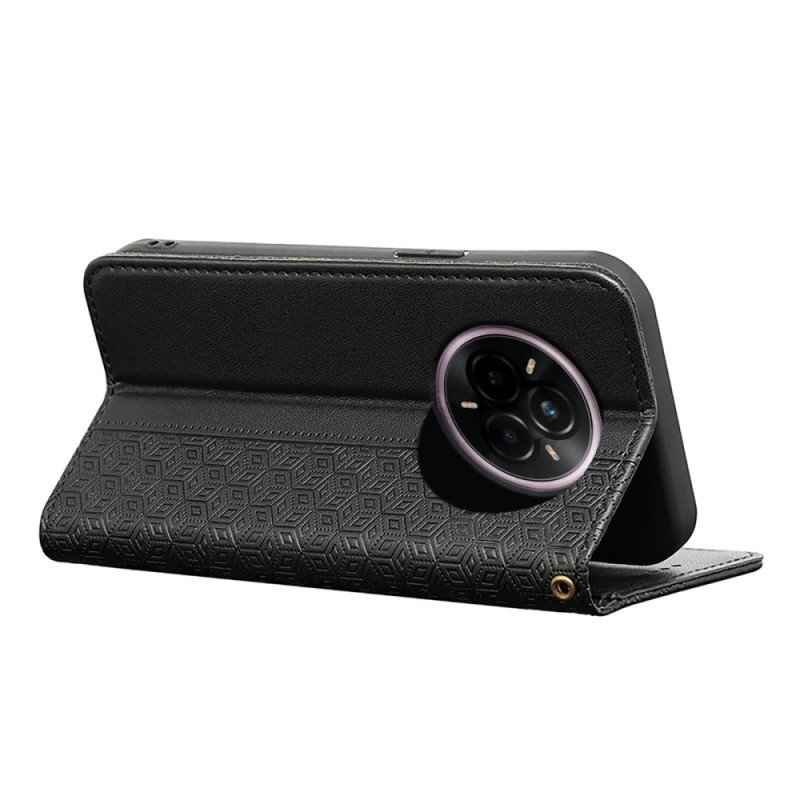 Folio-fodral Realme 14 Pro Plus 5g Telefonfodral Rutig Rem