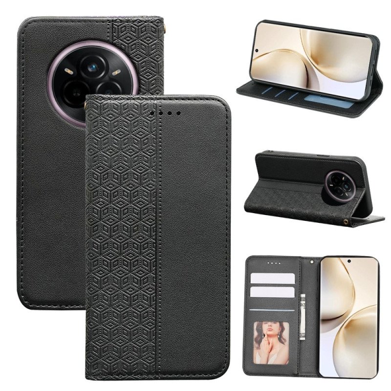 Folio-fodral Realme 14 Pro Plus 5g Telefonfodral Rutig Rem