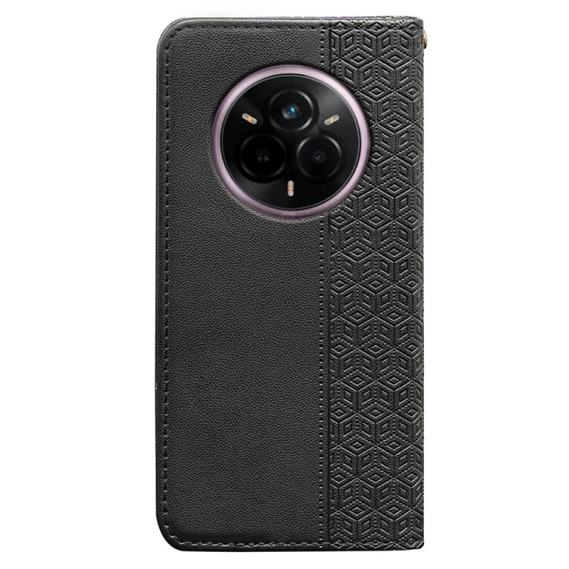 Folio-fodral Realme 14 Pro Plus 5g Telefonfodral Rutig Rem