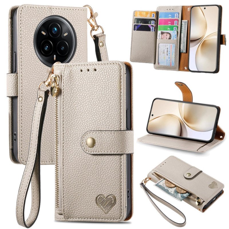 Läderfodral Realme 14 Pro Plus 5g Telefonfodral Myntbörs Och Rfid-skydd