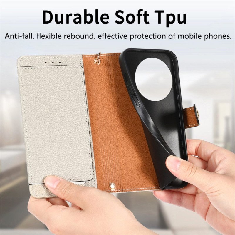 Läderfodral Realme 14 Pro Plus 5g Telefonfodral Myntbörs Och Rfid-skydd