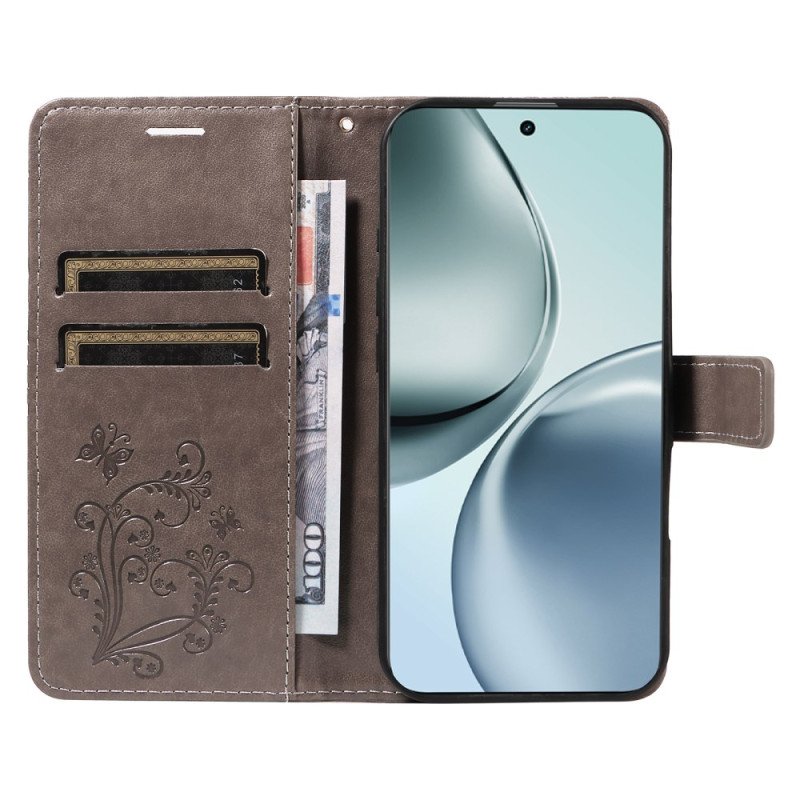 Läderskal Fodral Realme 14 Pro Plus 5g Jättefjärilar