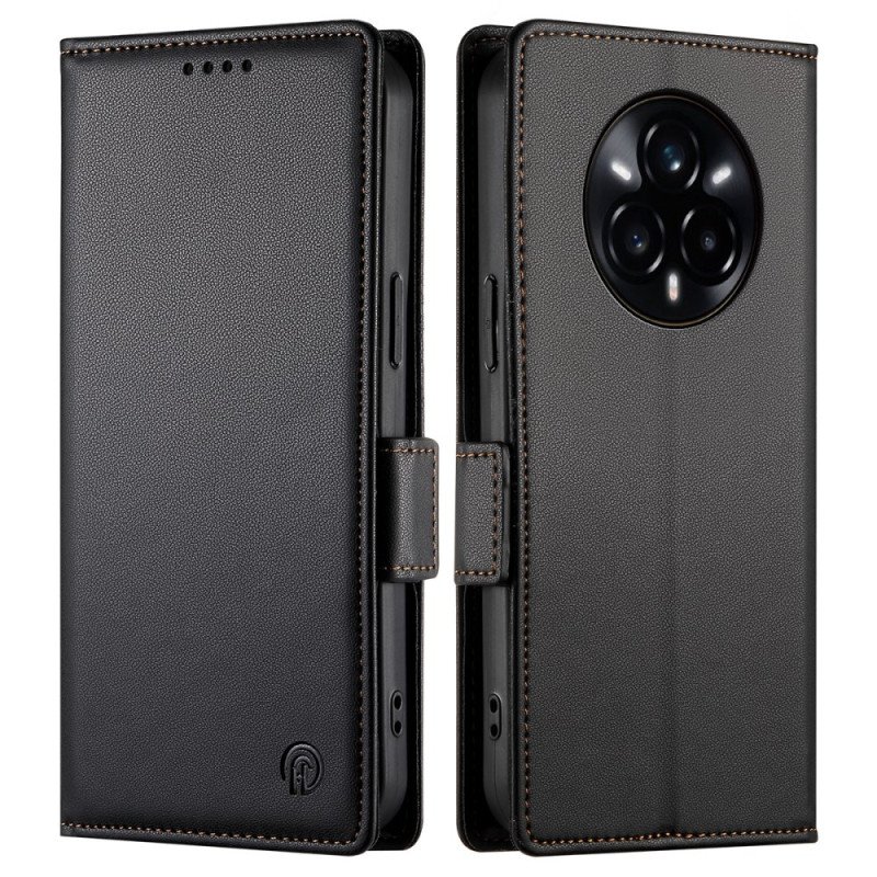 Läderskal Fodral Realme 14 Pro Plus 5g Tre Kortfack Och Hållare