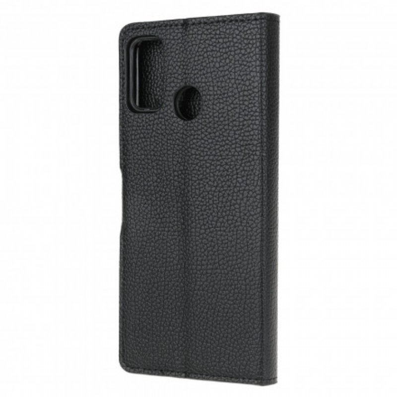 Fodral Moto G30 / G10 Litchi Grain Läder Effekt