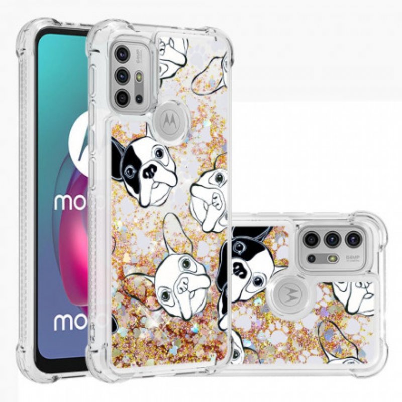 Skal Moto G30 / G10 Mr Dog Paljetter