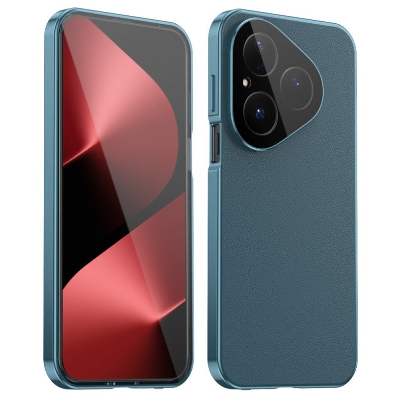 Skal För Huawei Pura 80 Läderdesign Och Skärmskydd I Härdat Glas