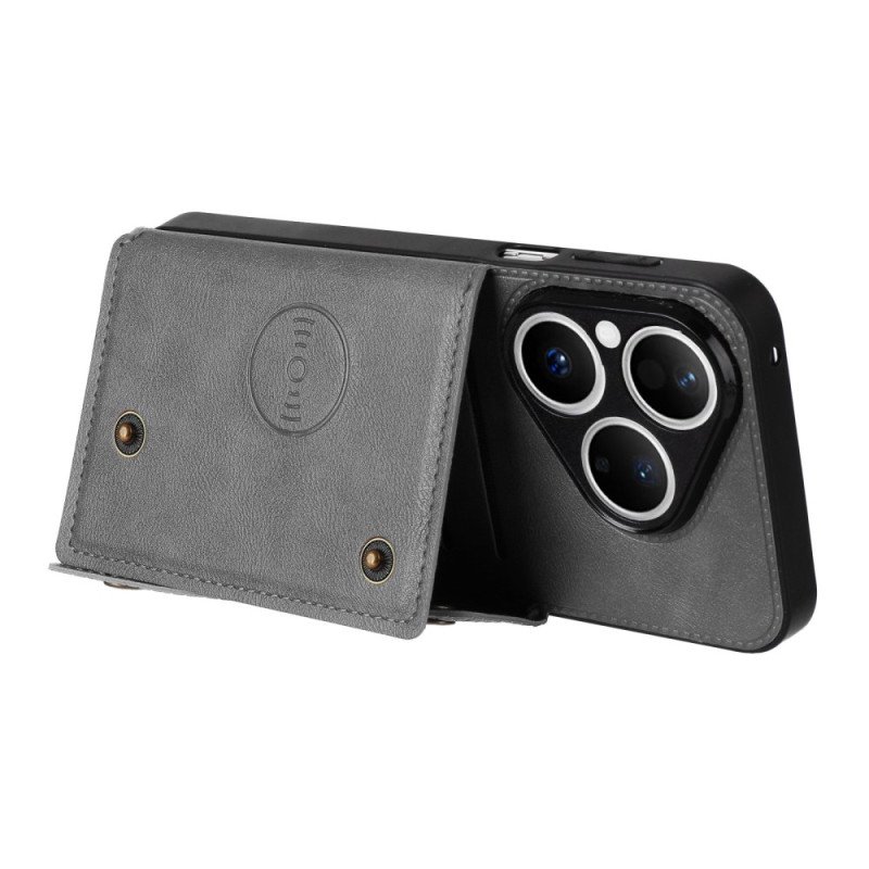 Skal Huawei Pura 80 Telefonfodral Lädereffekt Korthållare