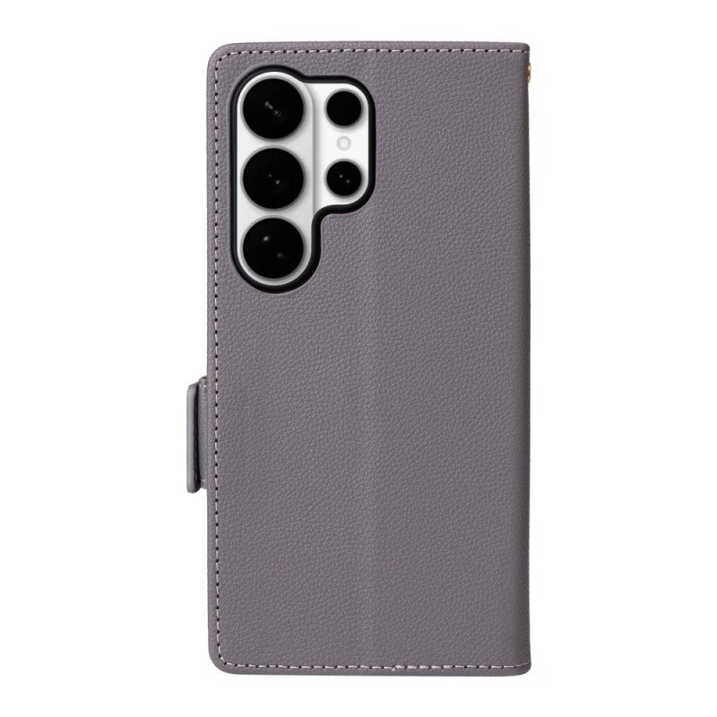 Fodral För Samsung Galaxy S26 Ultra Konstläder Med Rem