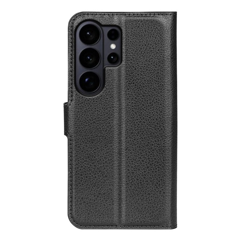 Fodral För Samsung Galaxy S26 Ultra Litchi-konstläder