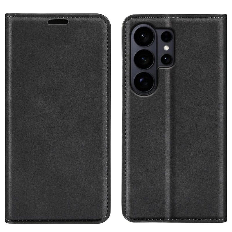 Folio-fodral Samsung Galaxy S26 Ultra Telefonfodral Lädermodell