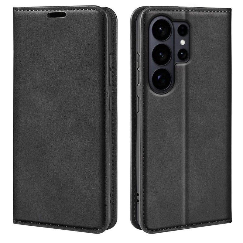 Folio-fodral Samsung Galaxy S26 Ultra Telefonfodral Lädermodell