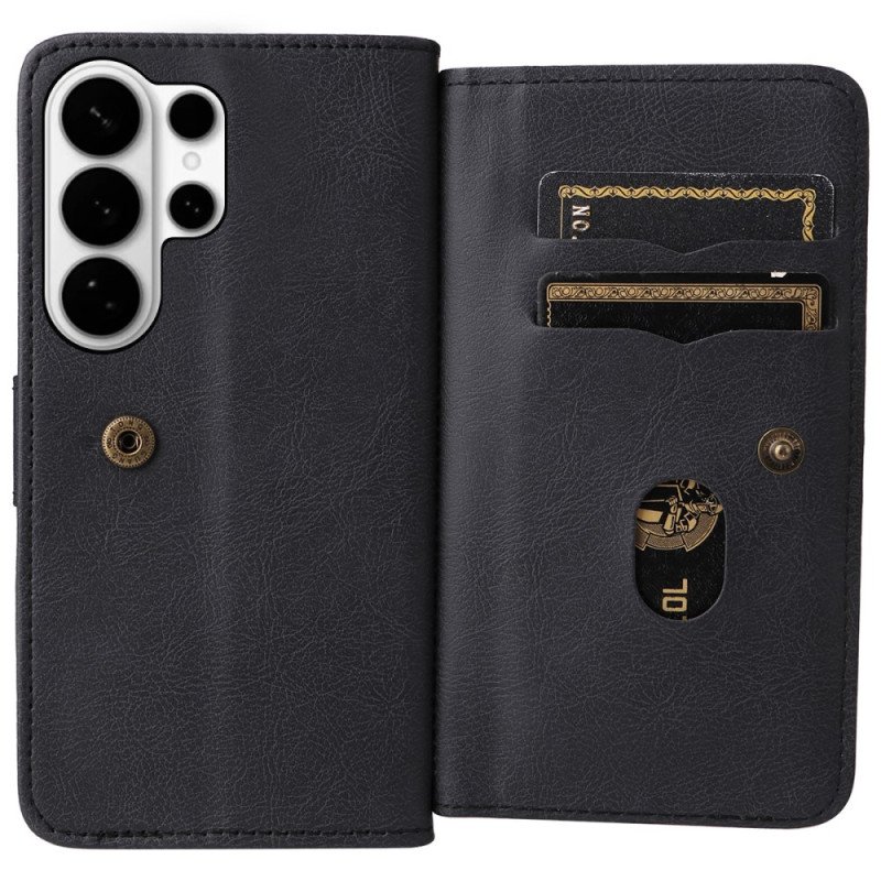 Läderfodral Samsung Galaxy S26 Ultra Telefonfodral 10-korthållare