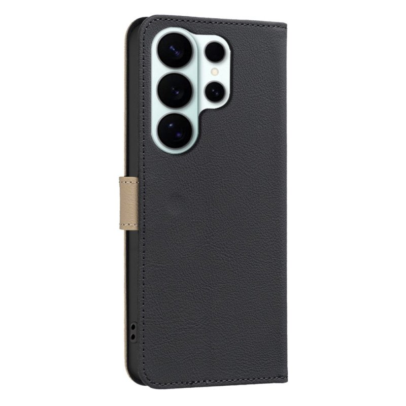 Läderfodral Samsung Galaxy S26 Ultra Telefonfodral Binfen-färg Blommönster