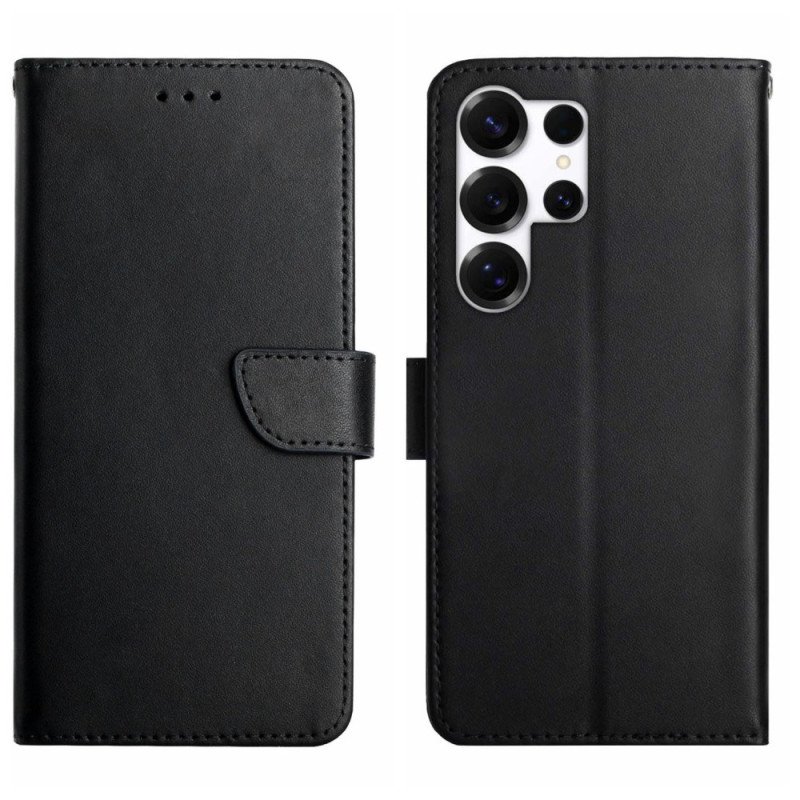 Läderfodral Samsung Galaxy S26 Ultra Telefonfodral Nappaläderstruktur