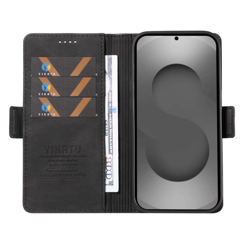 Läderfodral Samsung Galaxy S26 Ultra Telefonfodral Yikatu Mockaeffekt