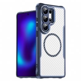 Skal För Samsung Galaxy S26 Ultra Magsafe Hybrid Protection Kolfiberstruktur