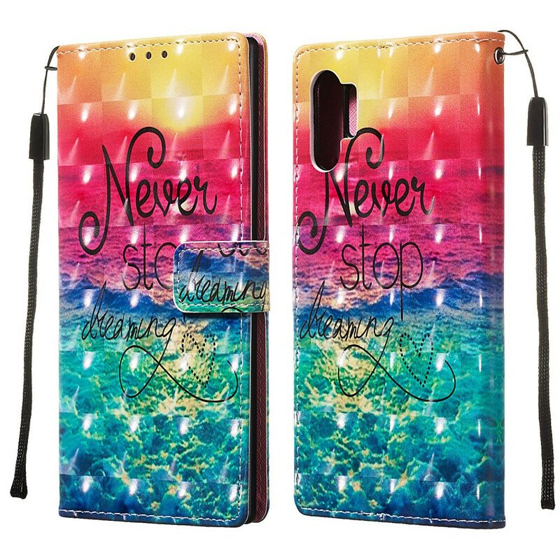 Fodral Samsung Galaxy Note 10 Plus Sluta Aldrig Drömma