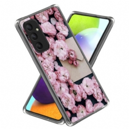 Skal Samsung Galaxy A55 5g Rosa Blommor