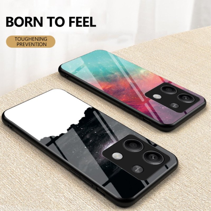 Skal För Xiaomi Redmi Note 13 5g Spridda Stjärnor Av Härdat Glas