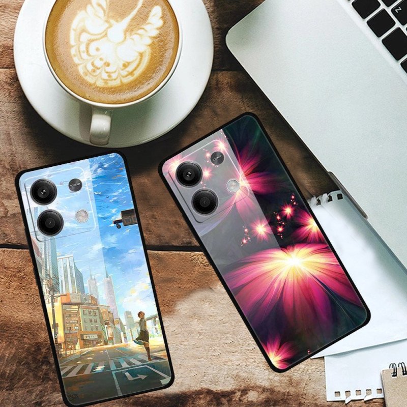 Skal Xiaomi Redmi Note 13 5g Färgglad Nebulosa Härdat Glas