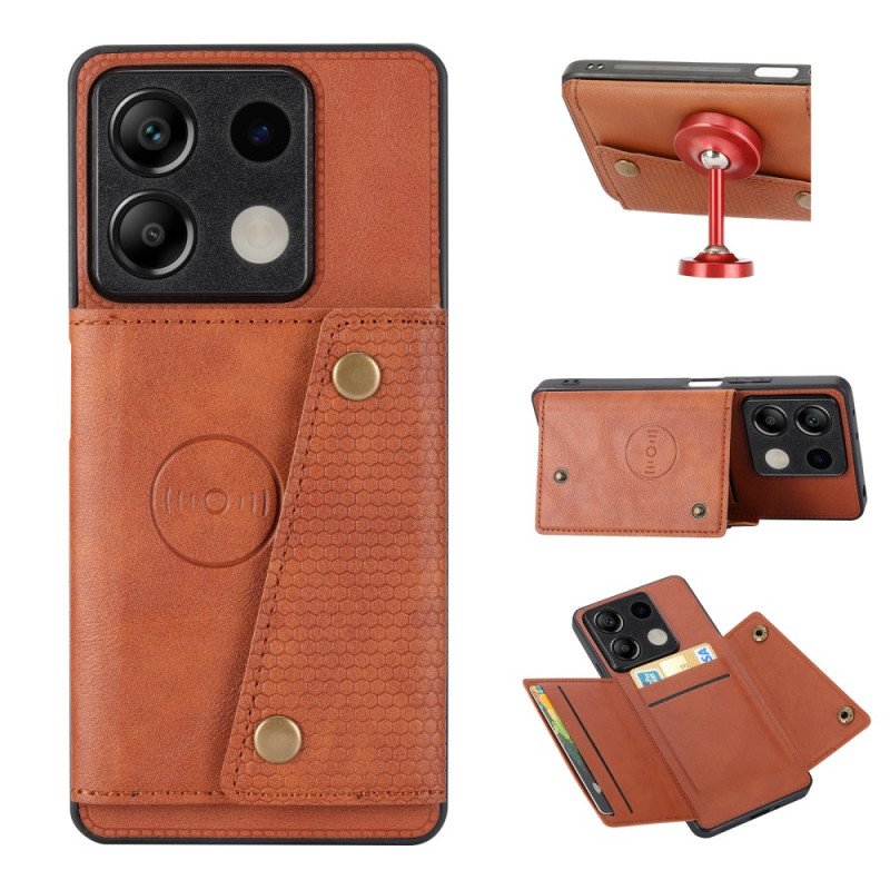 Skal Xiaomi Redmi Note 13 5g Lädereffektkorthållare