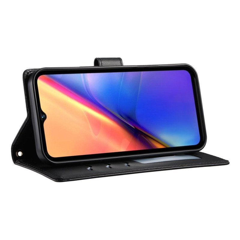 Fodral Vivo V50 5g Quiltad Med Rem Och Axelrem