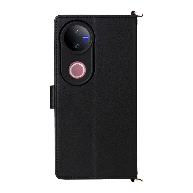 Fodral Vivo V50 5g Quiltad Med Remmar