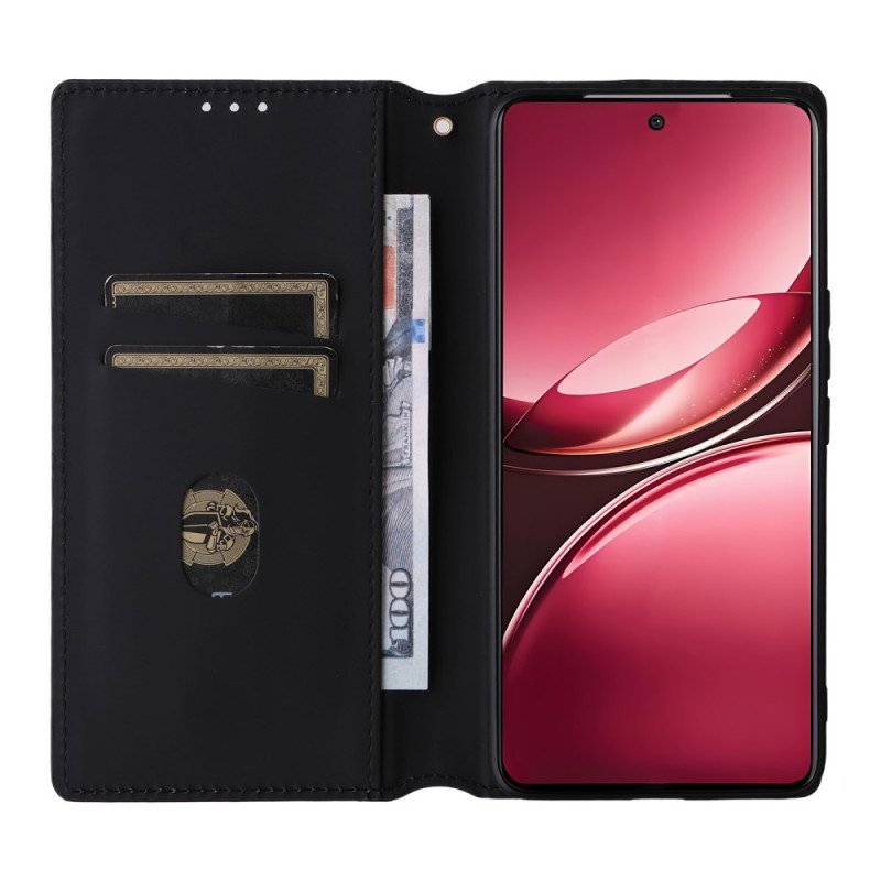 Folio-fodral Vivo V50 5g Med Tryckt Diamantmönster