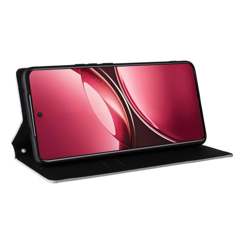 Folio-fodral Vivo V50 5g Med Tryckt Diamantmönster