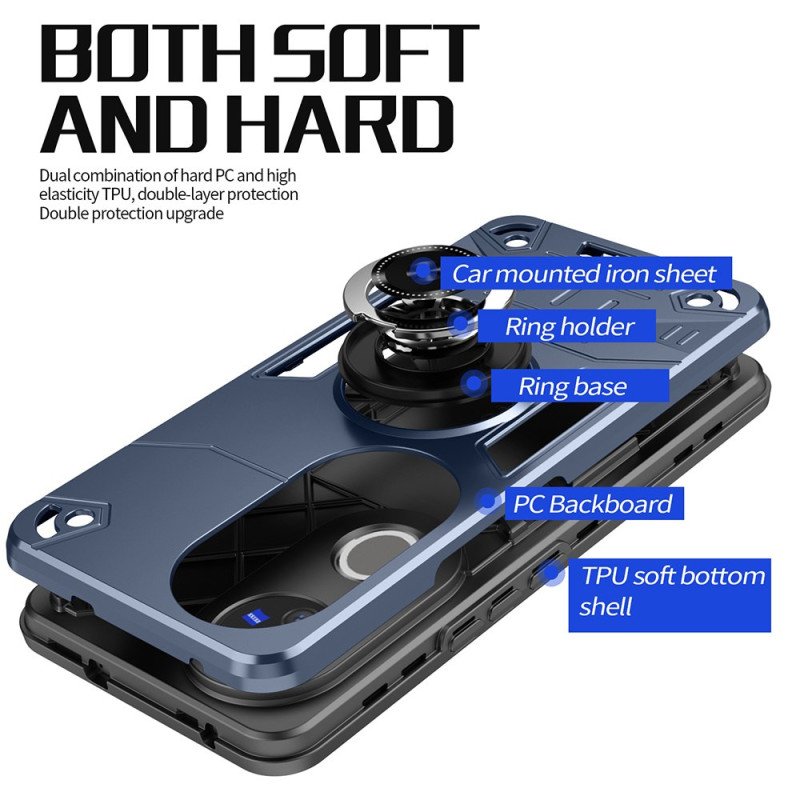 Skal För Vivo V50 5g Robust Ringhållare