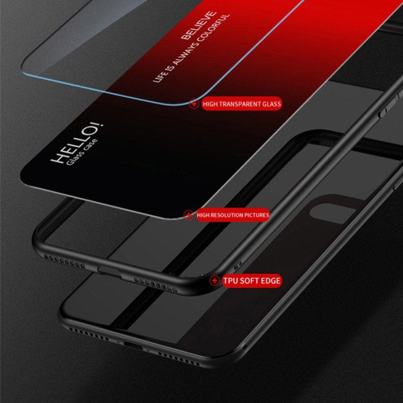 Skal Vivo V50 5g Telefonfodral Hello I Härdat Glas