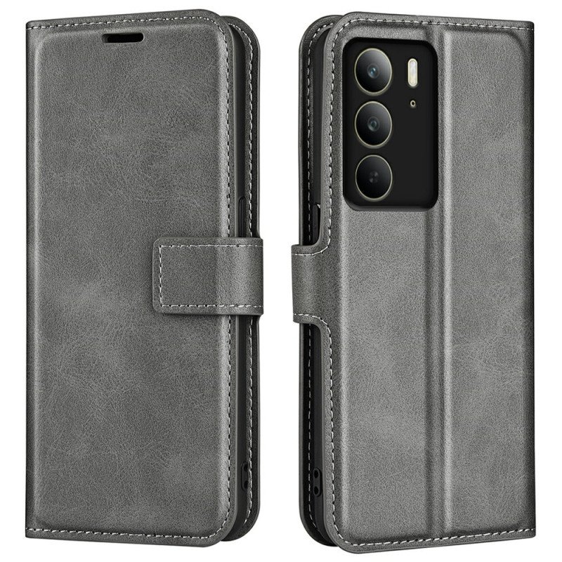 Fodral För Realme C75 Lädermodell