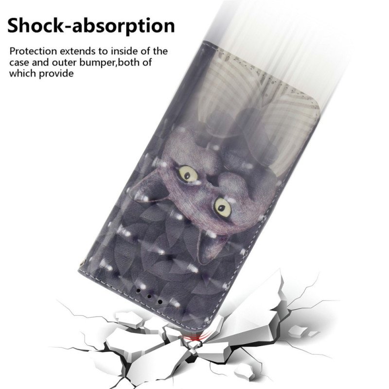 Fodral Realme C75 Grått Kattrem