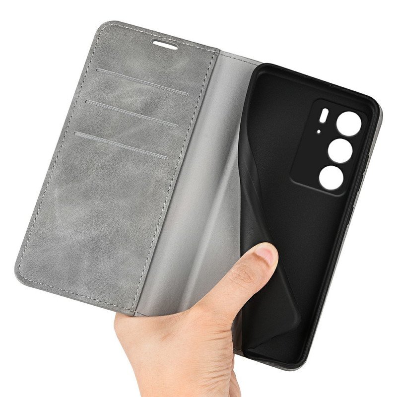 Folio-fodral Realme C75 Lädermodell