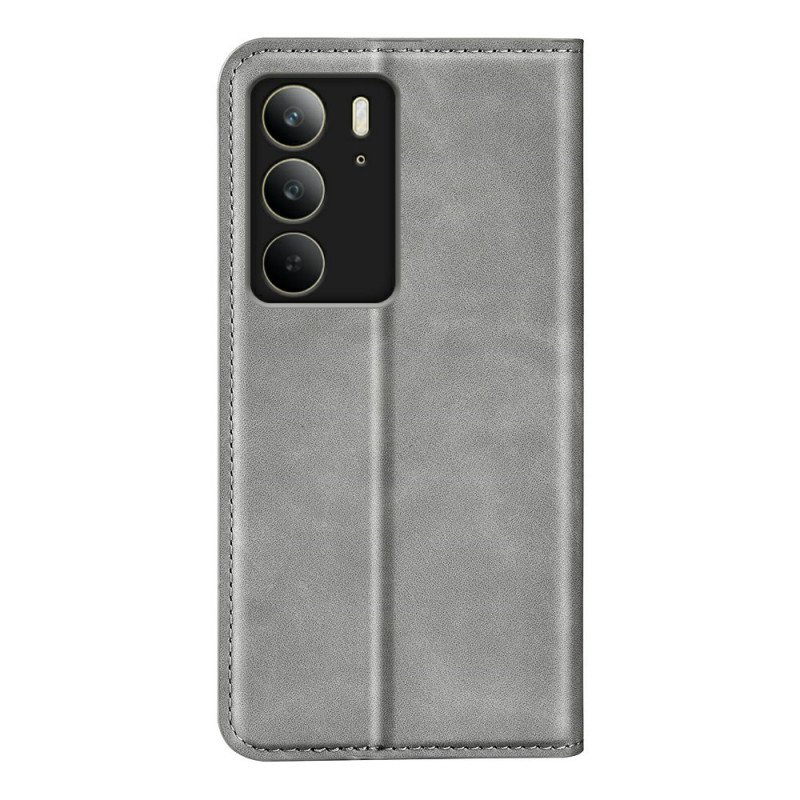Folio-fodral Realme C75 Lädermodell