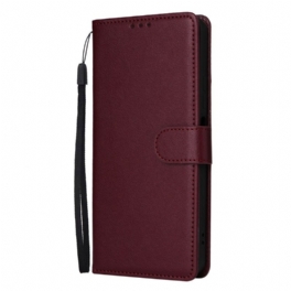 Läderfodral Realme C75 Telefonfodral Enfärgat Konstläder