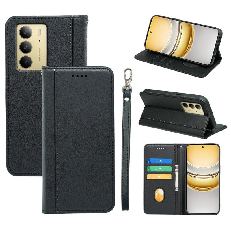 Läderfodral Realme C75 Telefonfodral Passpoal