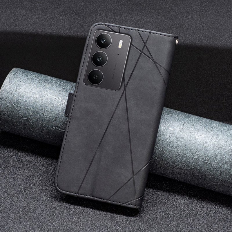 Skyddsfodral Realme C75 Geometriskt Mönster Binfen-färg