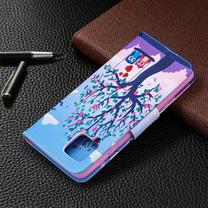 Fodral Samsung Galaxy A42 5G Ugglor På Gungan