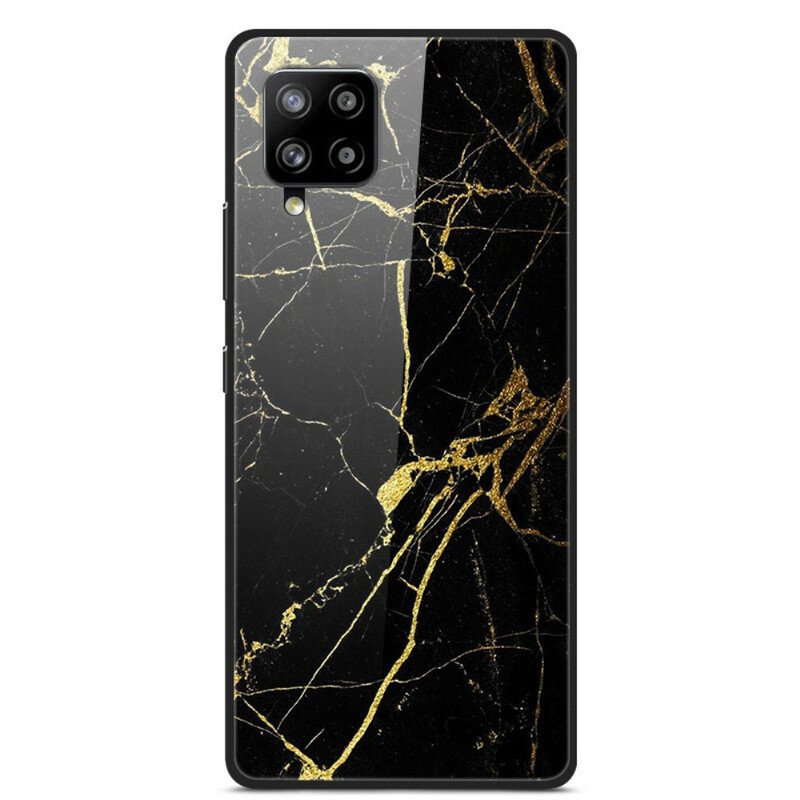 Skal Samsung Galaxy A42 5G Supreme Marble Härdat Glas